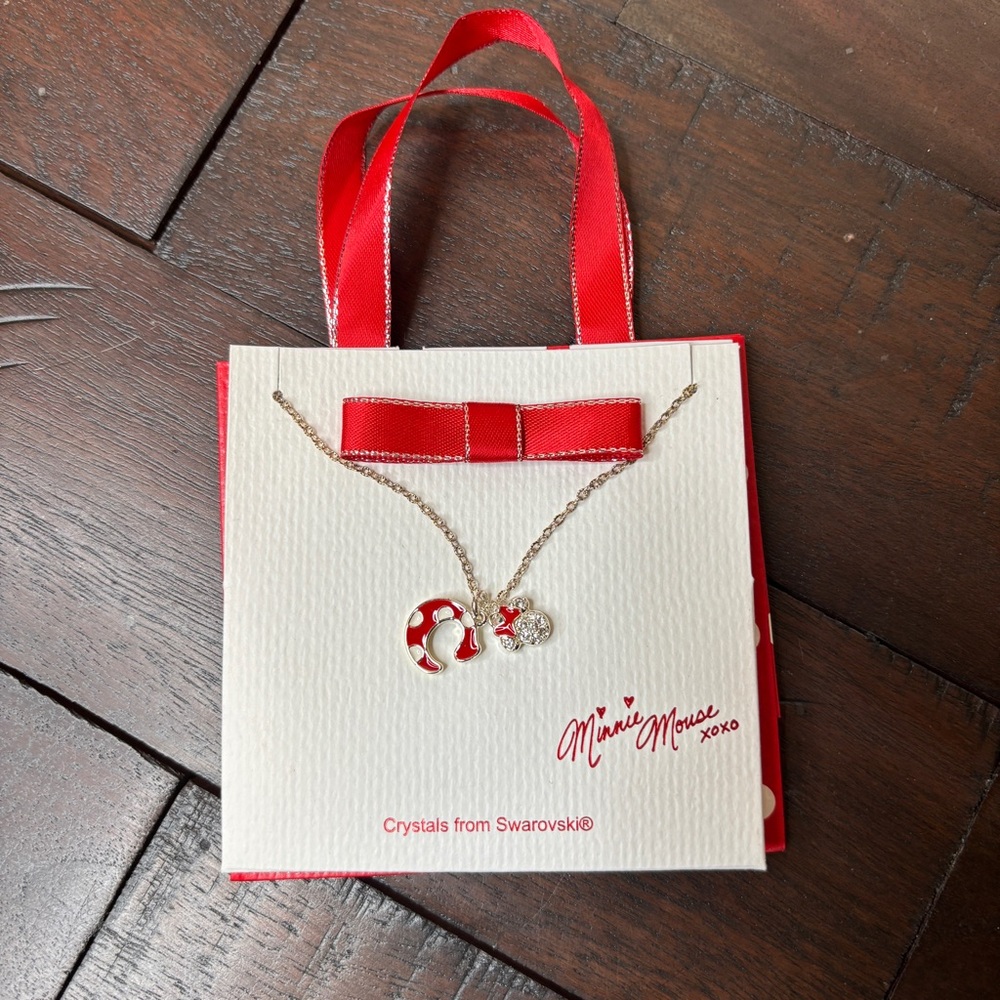 C initial Disney Necklace‎ with Swarovski crystal - comes with gift bag - NWT